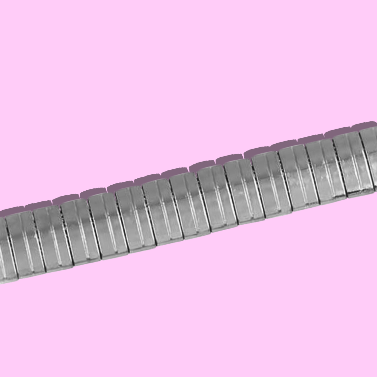 Κολιέ Λαιμαριά Ατσάλινη Ασημένια