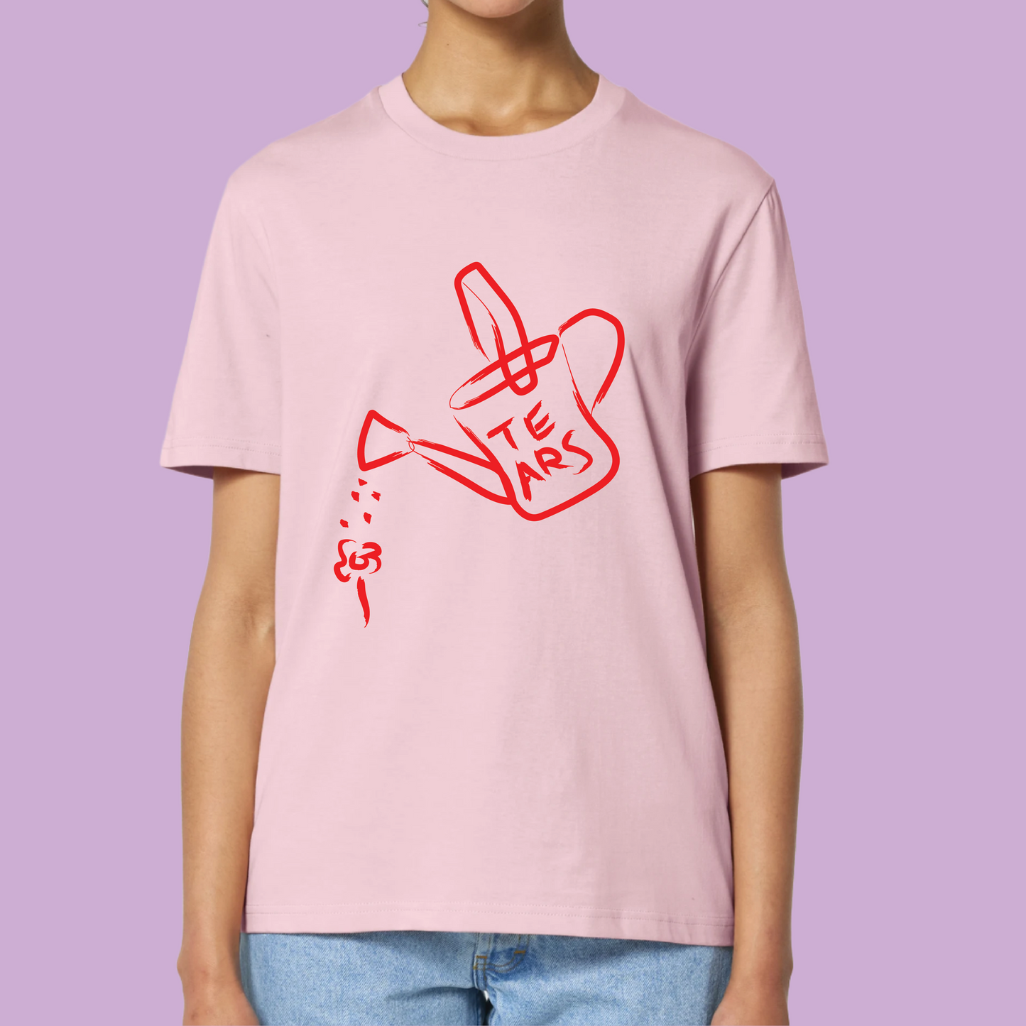 Tears T-shirt Unisex Off Ροζ