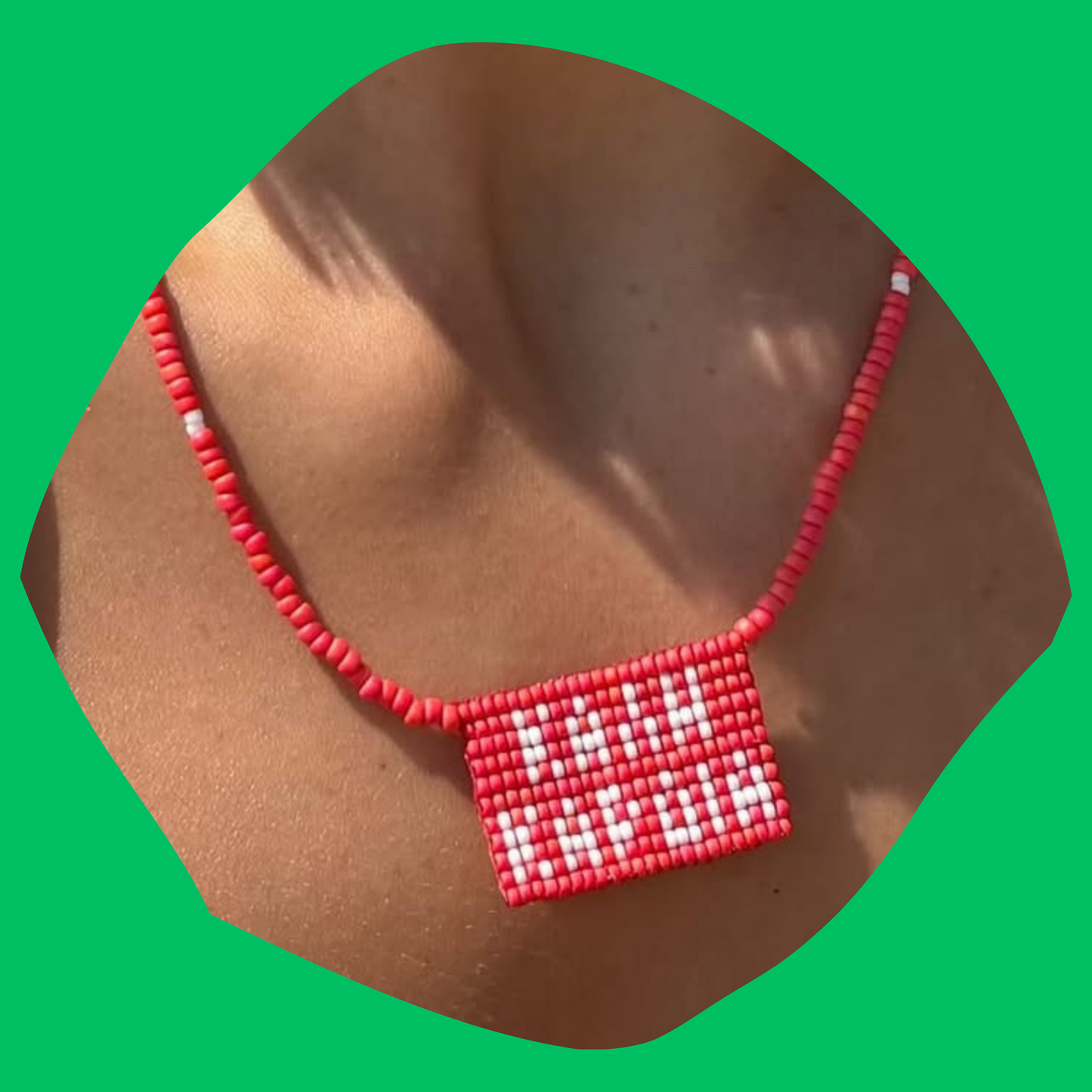 Χειροποίητο Κολιέ Καλή Καρδιά από Χάντρες MIYUKI