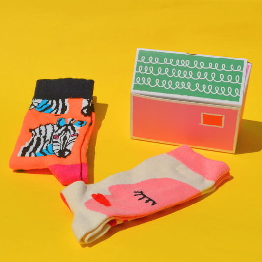 Socks Gift Box Pink