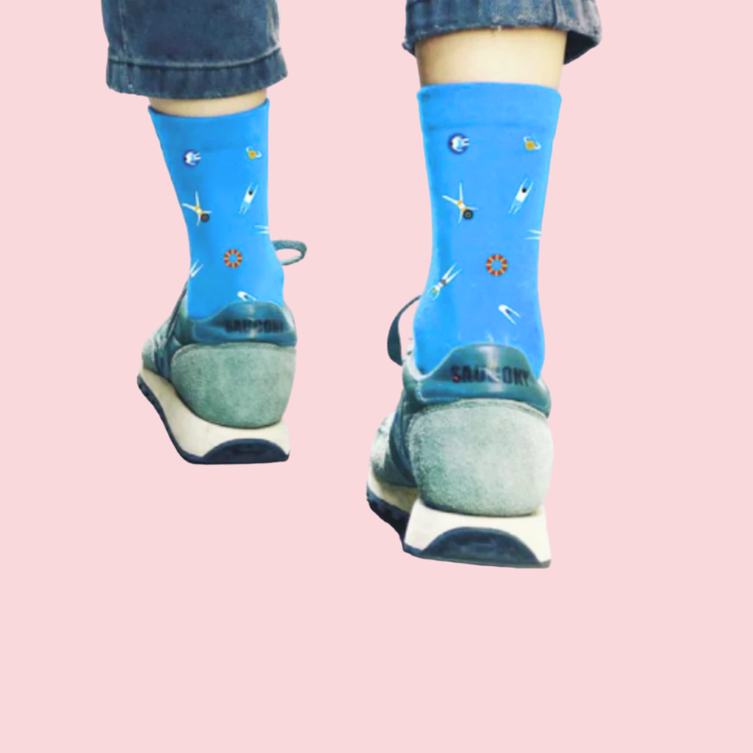 Γαλάζιες Κάλτσες με Κολυμβητές