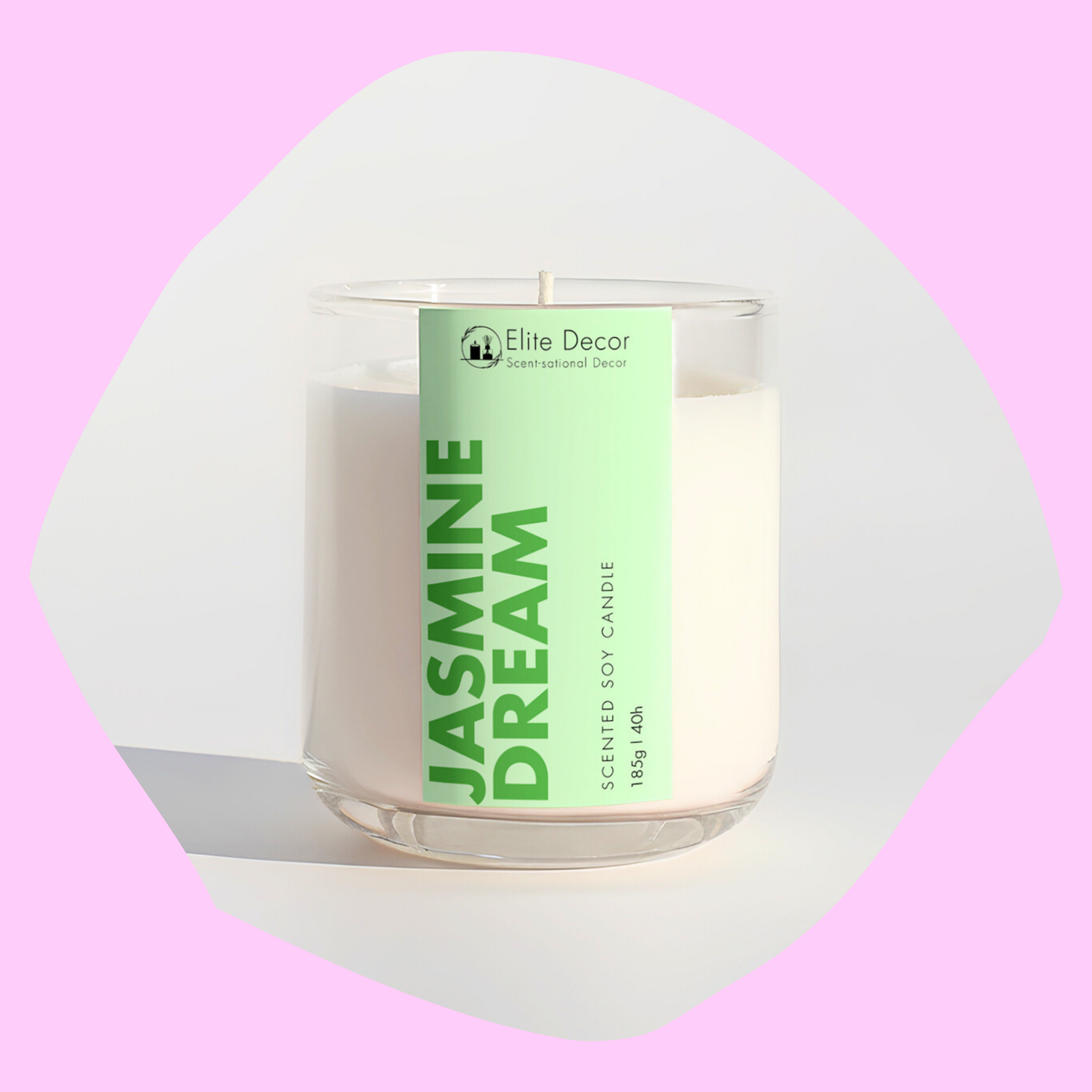 Αρωματικό Κερί Σόγιας σε Γυάλινο Δοχείο Jasmine Dream 185gr