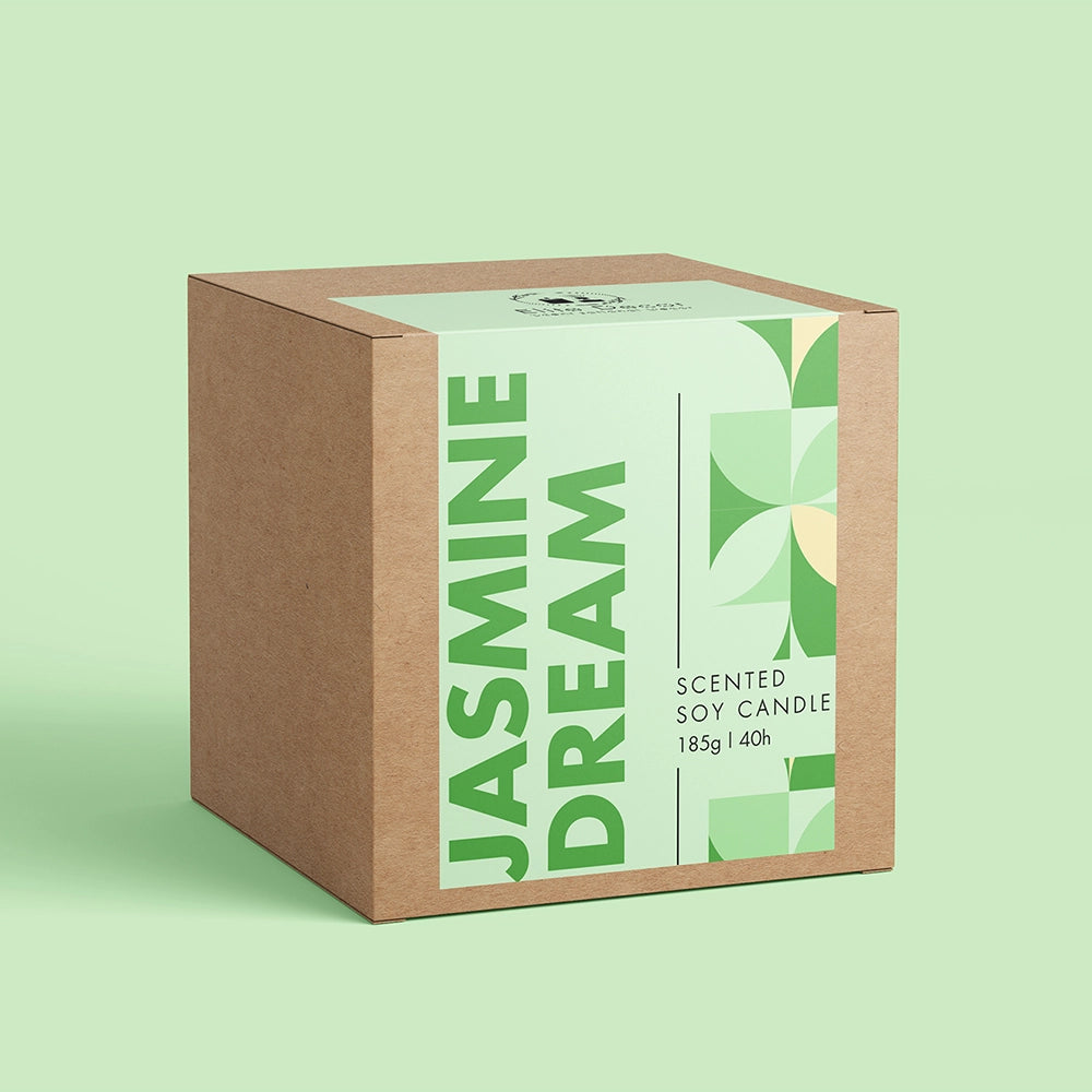 Αρωματικό Κερί Σόγιας σε Γυάλινο Δοχείο Jasmine Dream 185gr