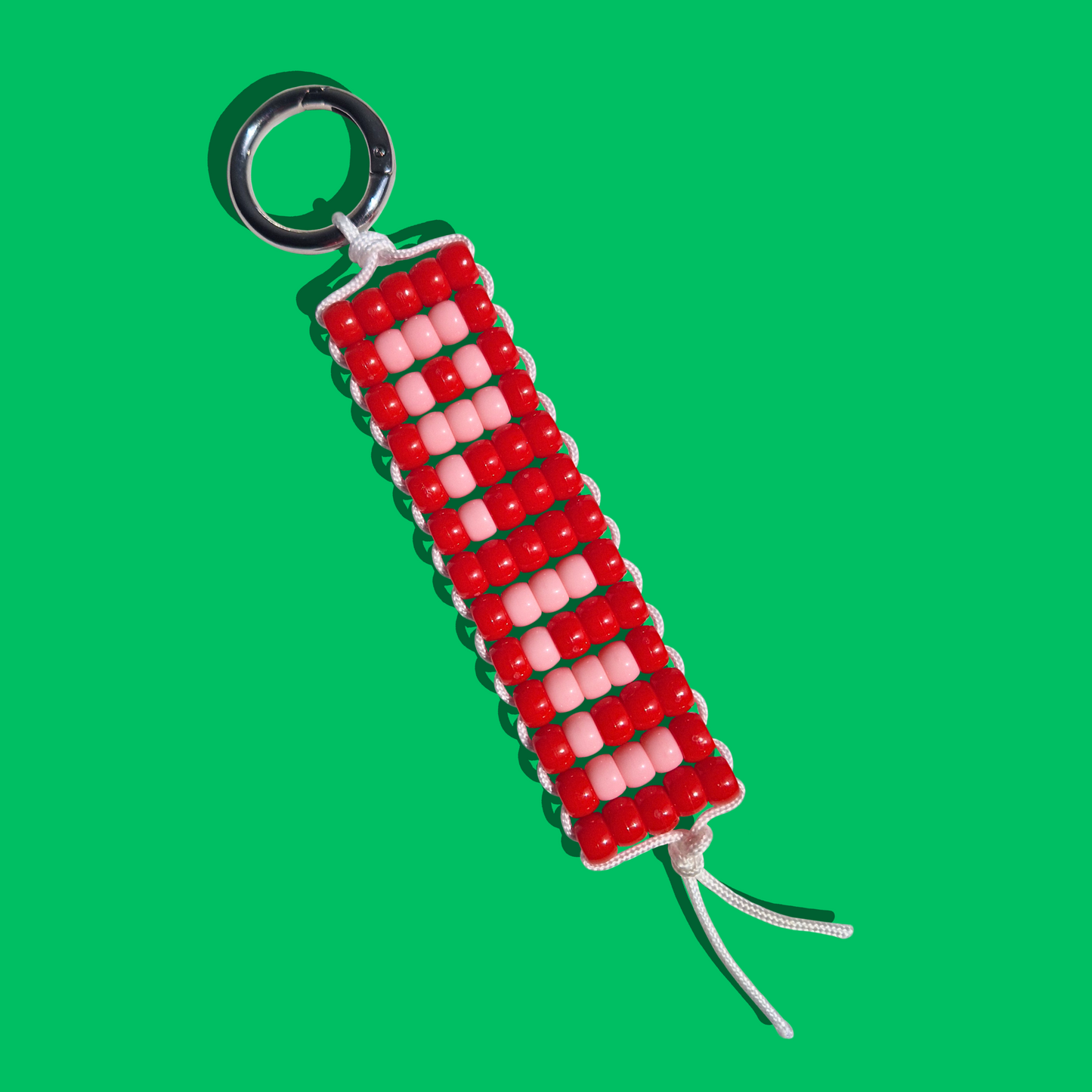 Μπρελόκ Τσάντας Χειροποίητο Custom από Χάντρες με Αρχικά Γράμματα