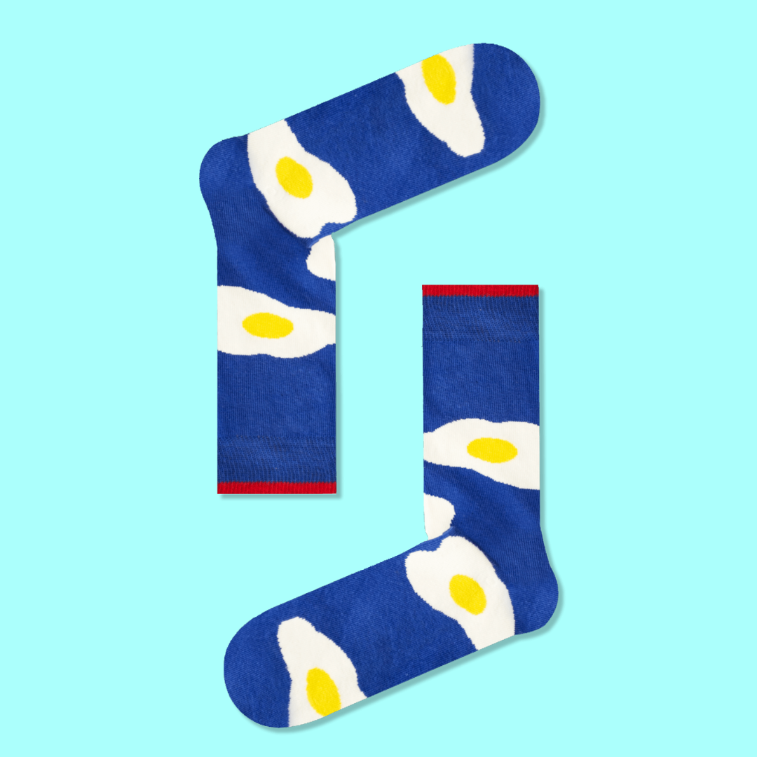 Πολύχρωμες Κάλτσες με Τηγανητά Αυγά