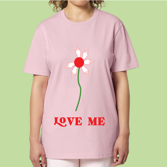 Love Me...Love Me Not T-shirt Unisex Off Ροζ