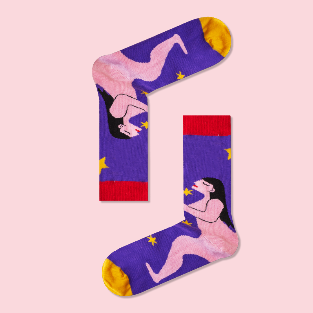 Πολύχρωμες Κάλτσες με Γυναικείο Σώμα Magic