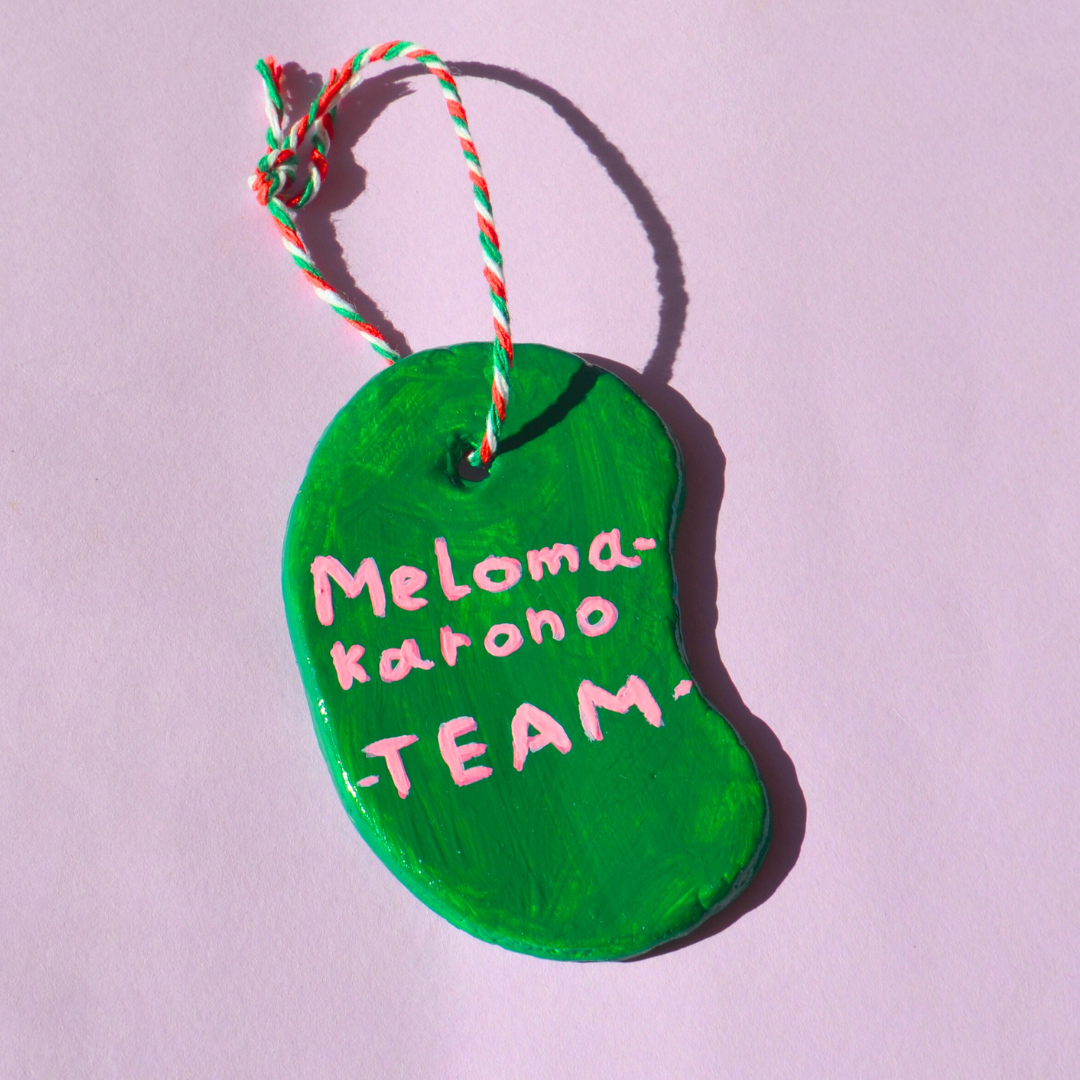 Χειροποίητο Χριστουγεννιάτικο Κεραμικό Στολίδι Πράσινο Melomakarono Team