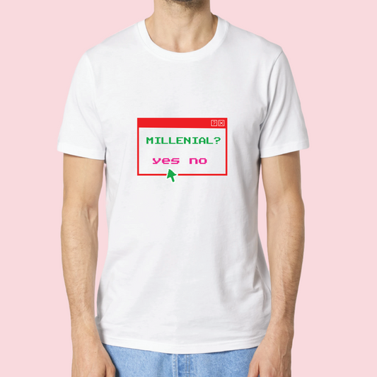 Millenial Or Gen Z T-shirt Unisex Off Λευκό
