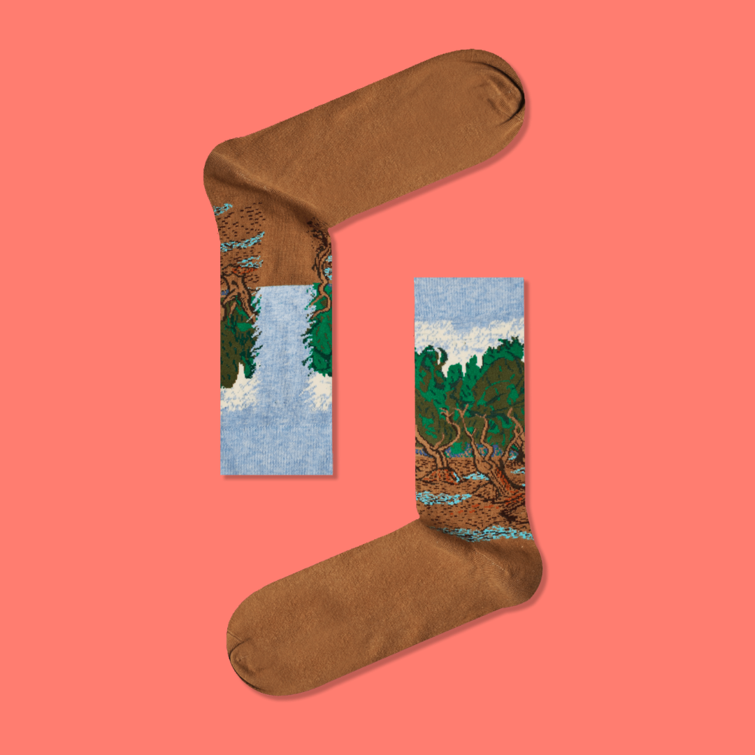Πολύχρωμες Κάλτσες με Δέντρα Mother Nature