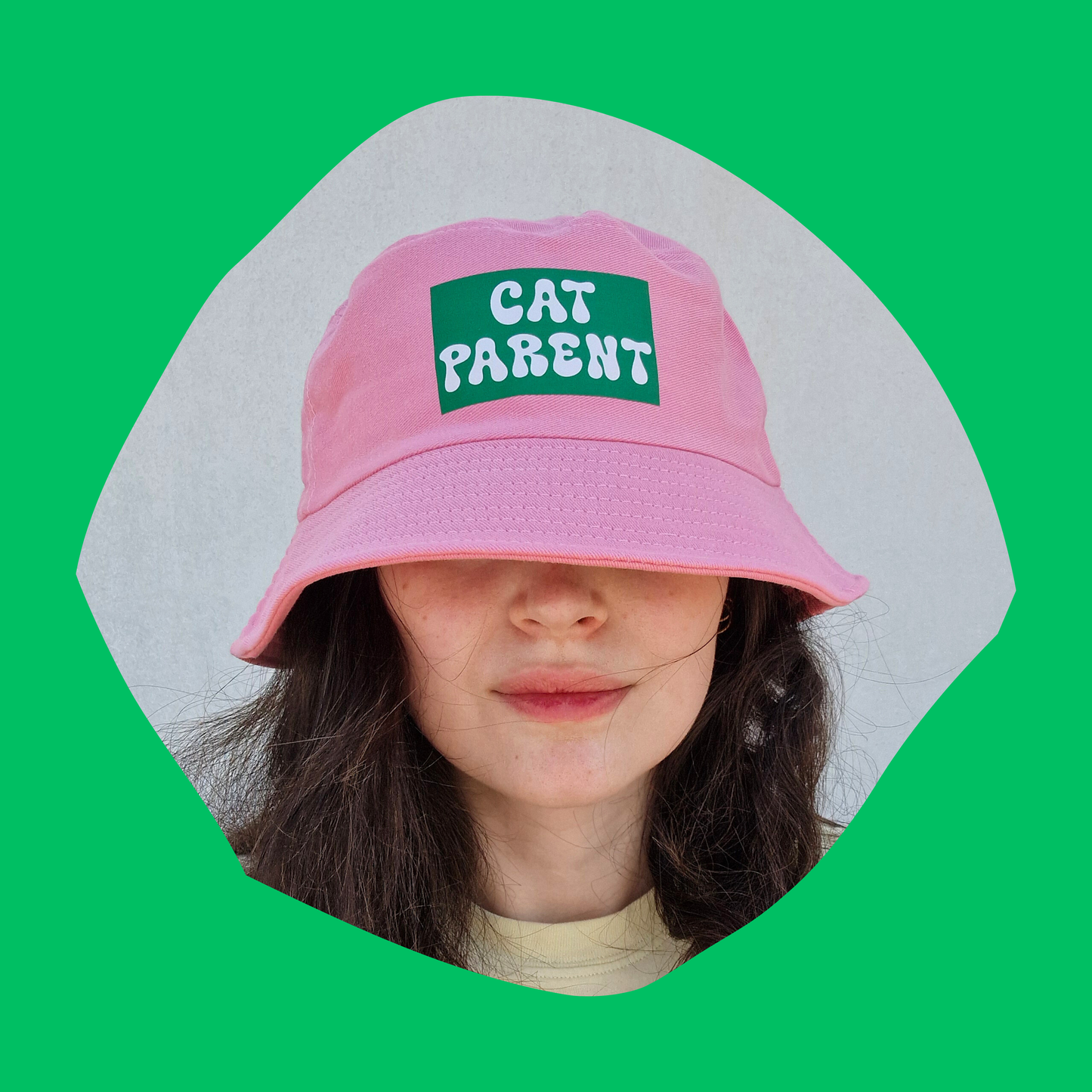 Ροζ Bucket Ηat Unisex Καπέλο Cat Parent