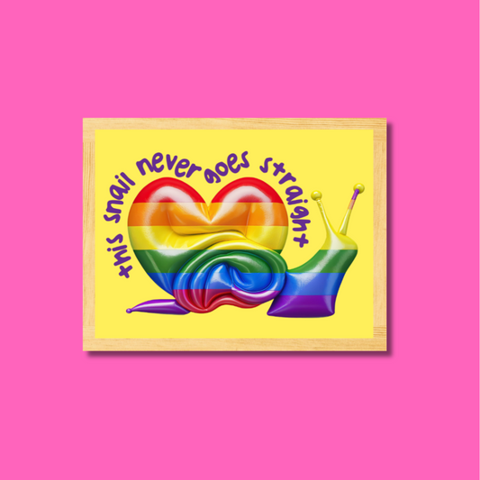 Rainbow Snail Poster