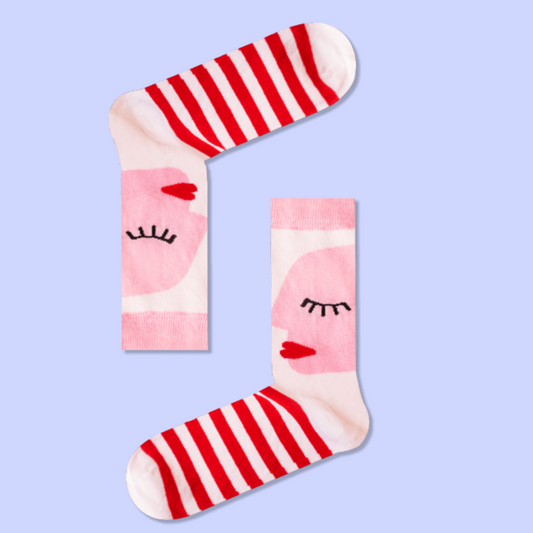Πολύχρωμες Κάλτσες με Πρόσωπα