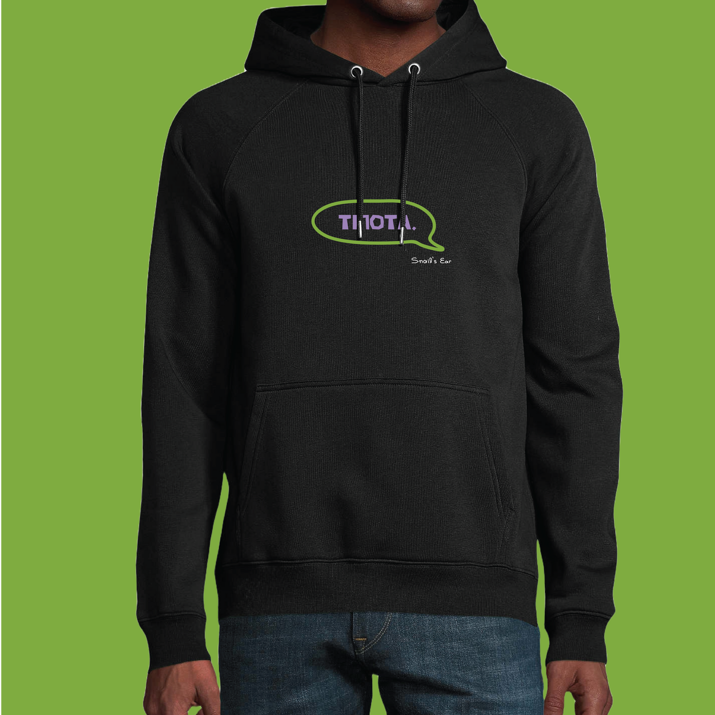 Couple 2 Φούτερ με Κουκούλα Unisex Mαύρο Τι Έχεις; Τίποτα.