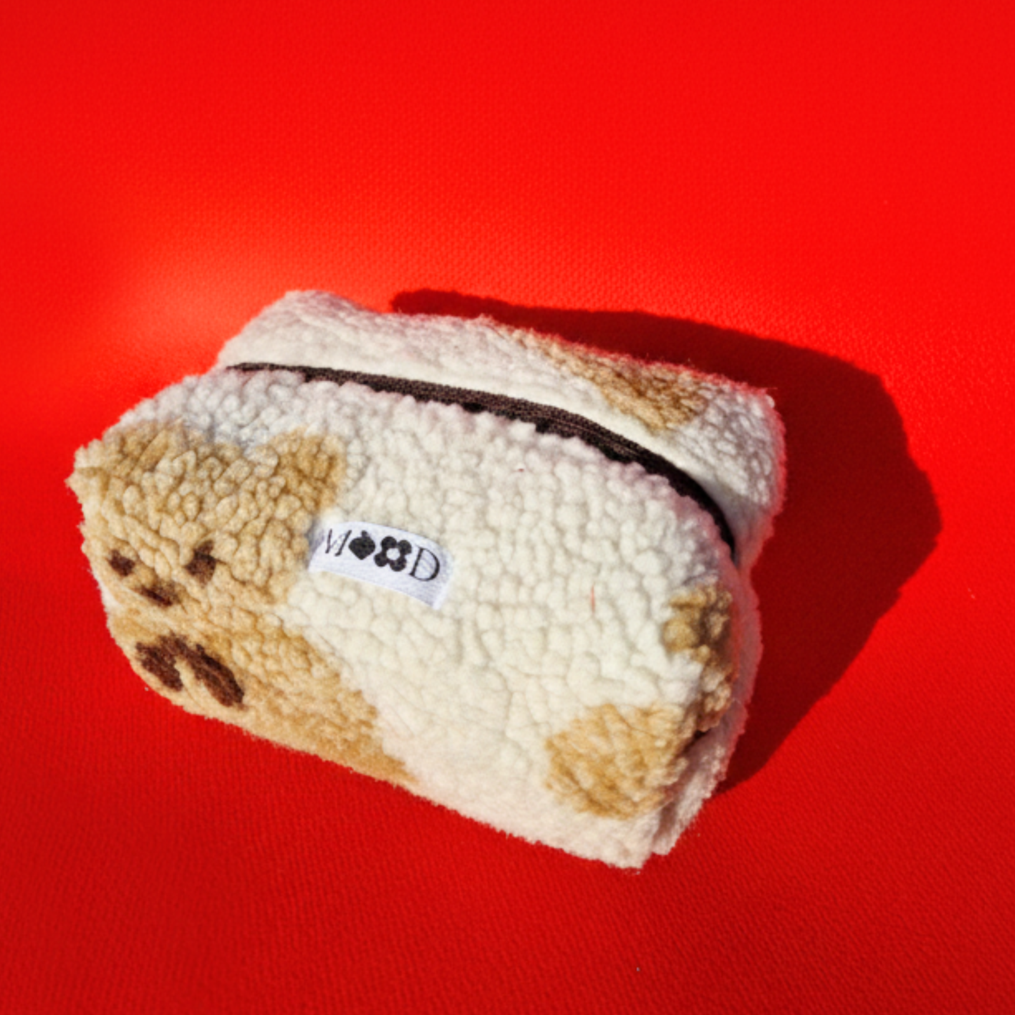 Χειροποίητο Καπιτονέ Κρεμ Νεσεσέρ Καλλυντικών Makeup Bag με Αρκουδάκια Teddy Bear