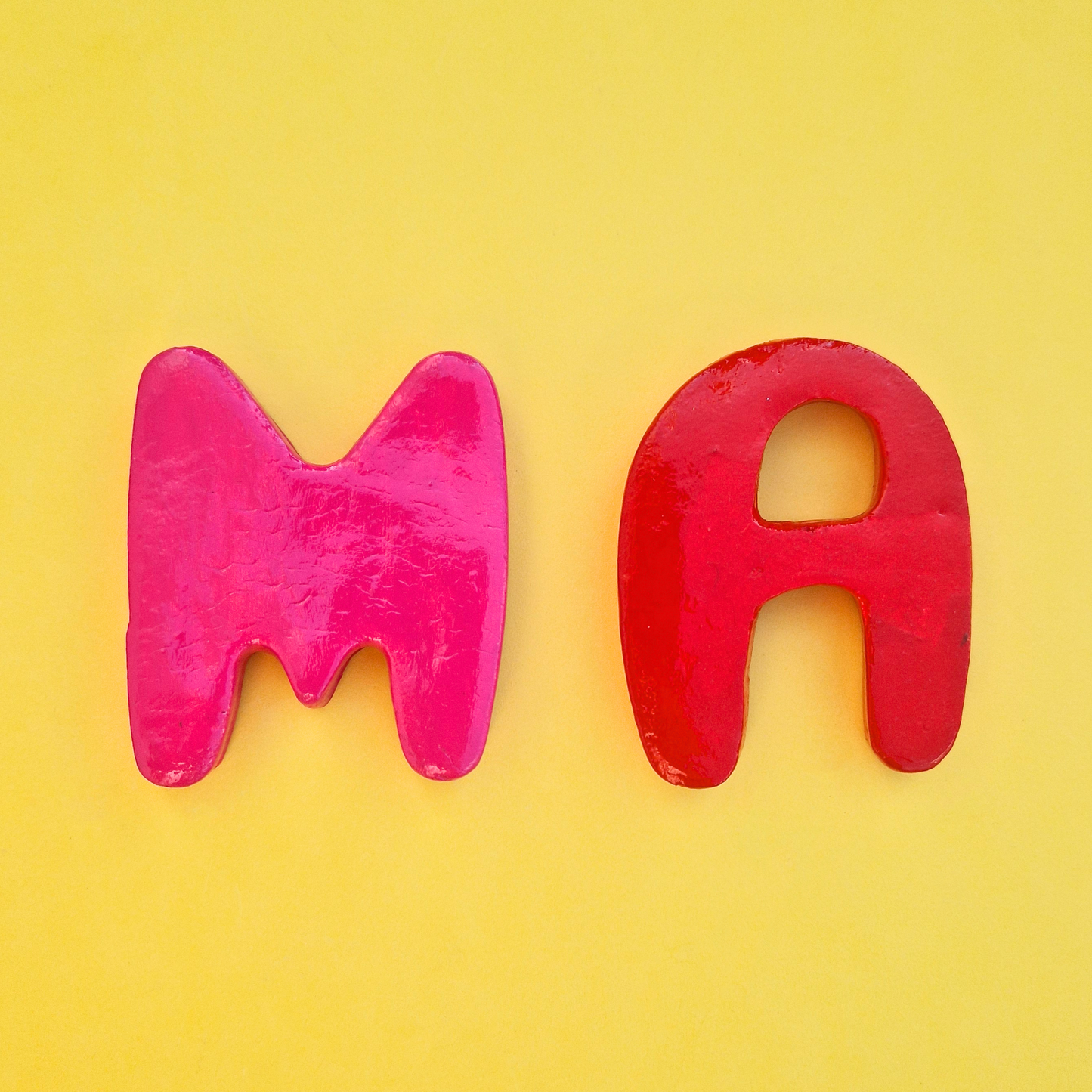 Χειροποίητο Κεραμικό Διακοσμητικό Μονόγραμμα 1τεμ.