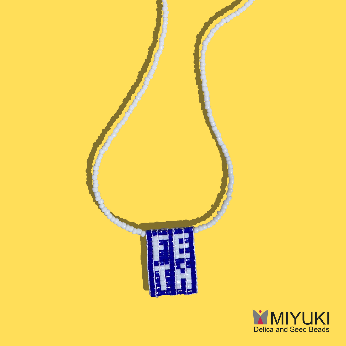 Χειροποίητο Κολιέ Feta από Χάντρες MIYUKI