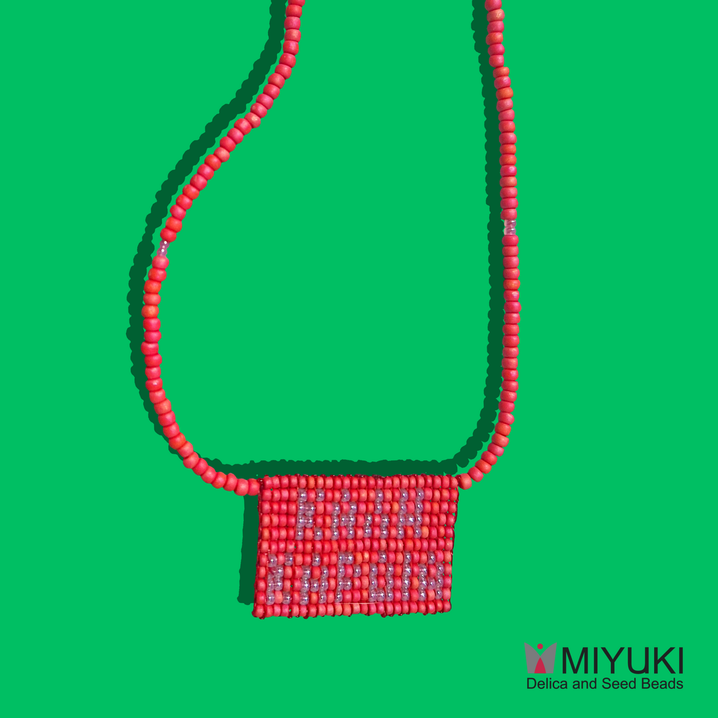 Χειροποίητο Κολιέ Καλή Καρδιά από Χάντρες MIYUKI