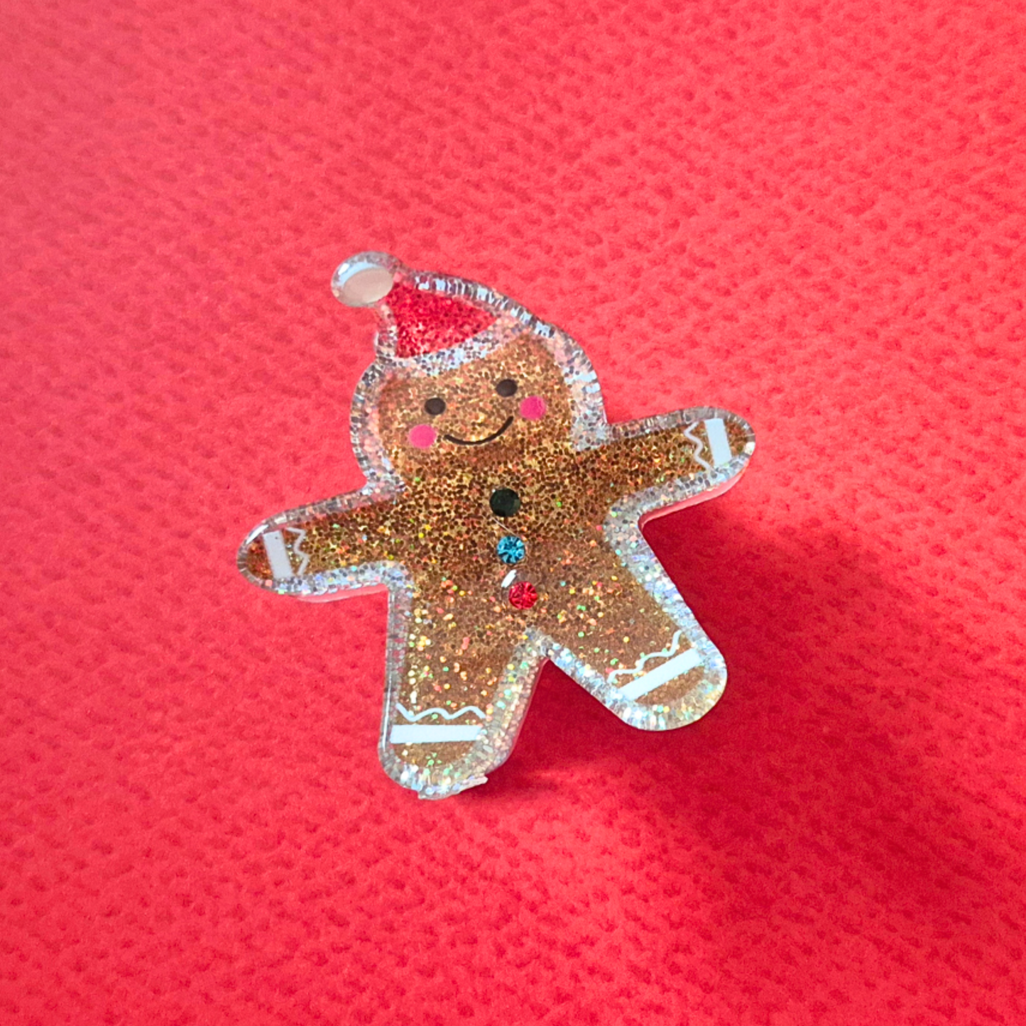 Χριστουγεννιάτικο Κλάμερ Μαλλιών Μπισκότο Gingerbread