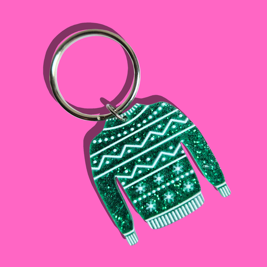 Χριστουγεννιάτικο Μπρελόκ με Πράσινο Πουλόβερ