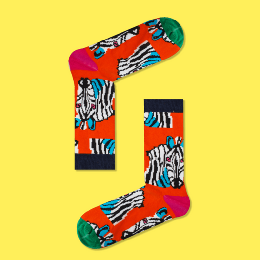 Πολύχρωμες Κάλτσες με Ζέβρες
